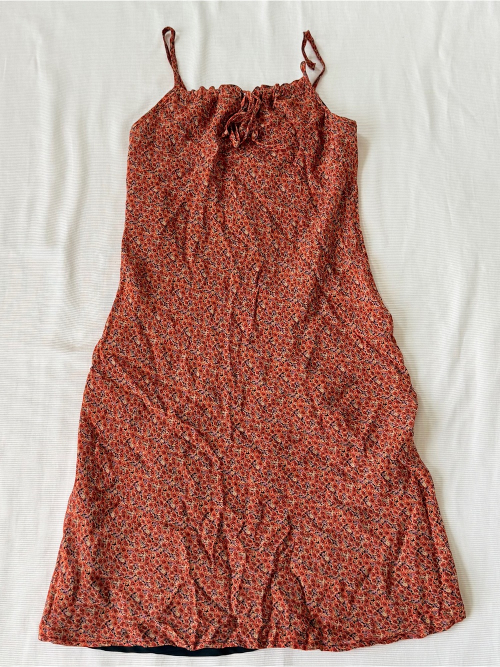 Casual Corner Womens Summer Dress Floral Short Sleeveless Lined Travel Size 2